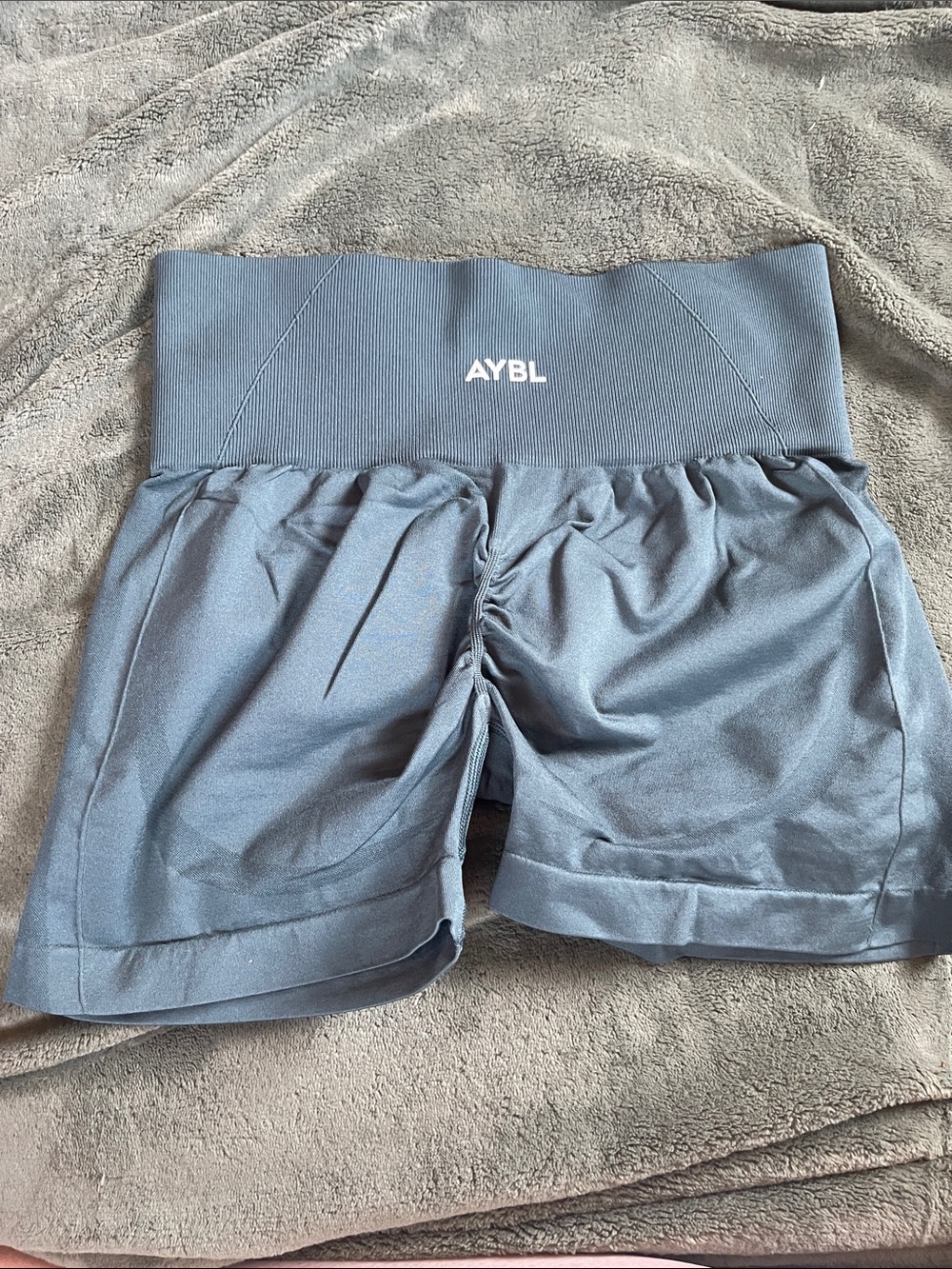 AYBL High-Waist Bike Shorts in Slate - Picture 2 of 3